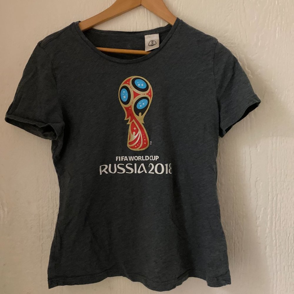 Fifa World Cup Russia 2018 Graphic T-shirt gray size M adidas